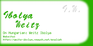 ibolya weitz business card